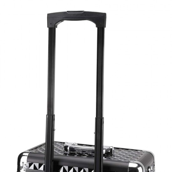 Μεταλλική βαλίτσα ομορφιάς Black-5866148
