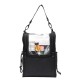 Τσάντα ομορφιάς με ιμάντα ώμου Medium Size Clear Black-5866163