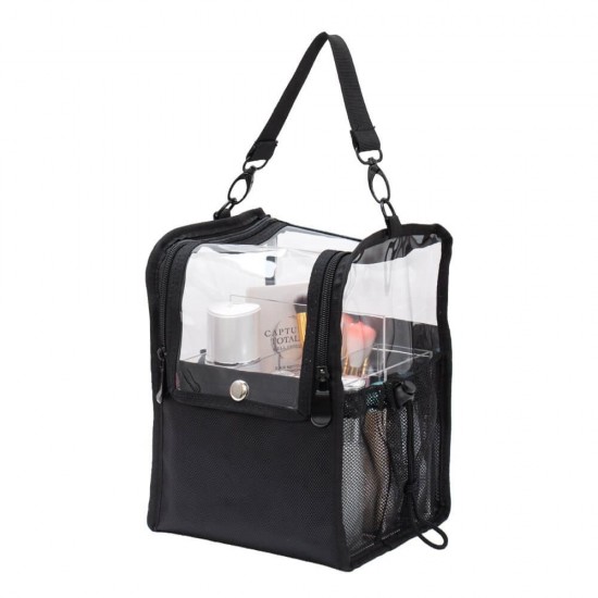 Τσάντα ομορφιάς με ιμάντα ώμου Clear Black-5866165