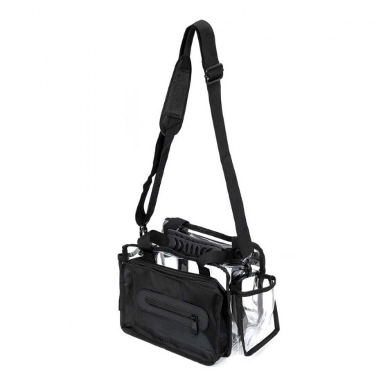Τσάντα ομορφιάς με ιμάντα ώμου Clear Black-5866185