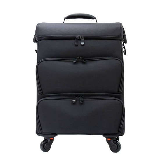 Τροχήλατη βαλίτσα ομορφιάς Black-5866190