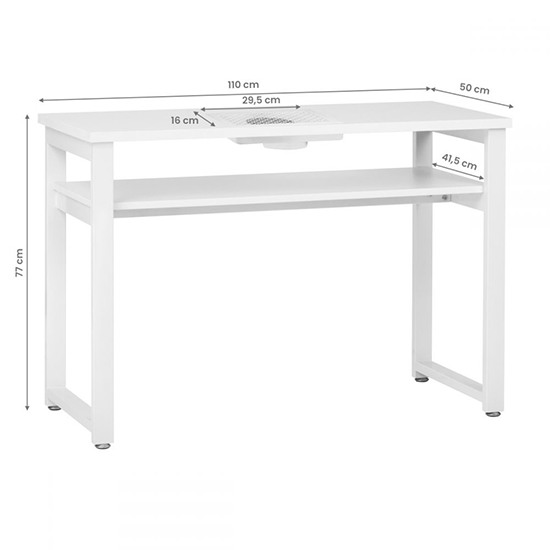 Τραπέζι μανικιούρ με απορροφητήρα momo S41 Lux 22watt White - 0137798
