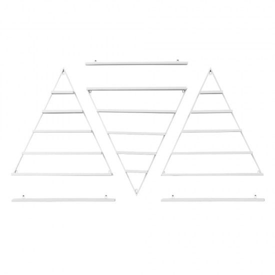 Storage wall rack triangle shaped White  σύνθεση 6 τεμάχια -6940403