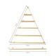 Storage wall rack triangle shaped Gold  σύνθεση 6 τεμάχια -6940404