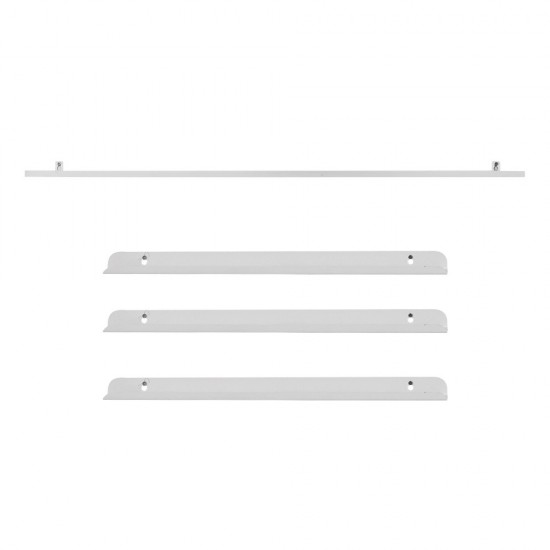 Storage wall rack U shaped White σύνθεση 8 τεμάχια  -6940405