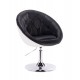 Vanity Chair Impressive Silver Base Black Color - 5400163