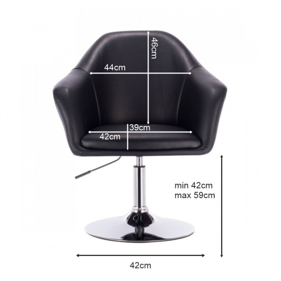 Vanity Chair Celebrity Crystal Black Color - 5400168