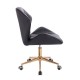 Vanity Chair Diamond Gold Black Color - 5400175