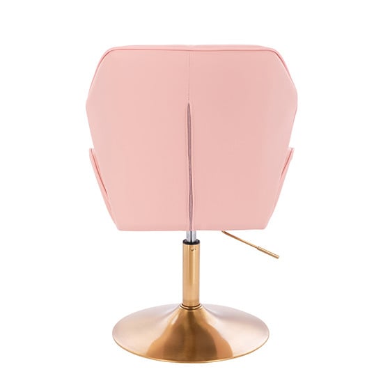 Vanity Chair Diamond Base Gold Pink Color - 5400176