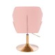 Vanity Chair Diamond Base Gold Pink Color - 5400176
