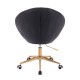 Vanity Chair Impressive Gold Black Color - 5400183
