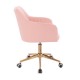 Nordic Style Vanity chair Gold Pink Color - 5400214