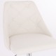 Vanity chair PU Leather White Color - 5400252