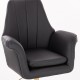 Lounge Chair Gold base Lovely Black- 5400267