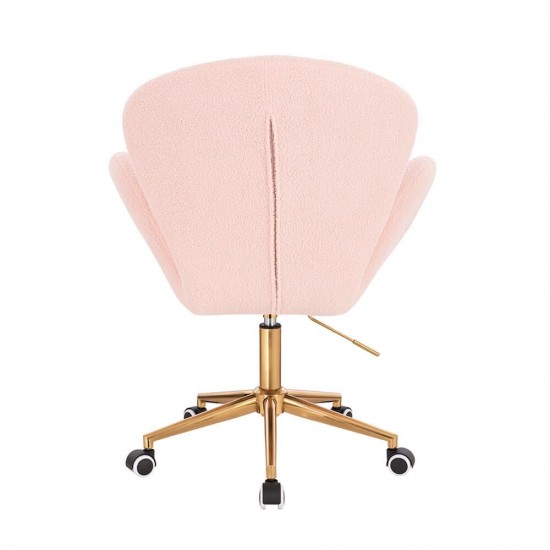 Elegant Teddy Stylish Chair Light Pink-5400315