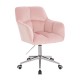 Stylish Chair Velvet Light Pink-5400330