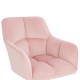 Stylish Chair Velvet Gold Light Pink-5400332