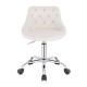 Vanity chair PU Leather White Color - 5420131
