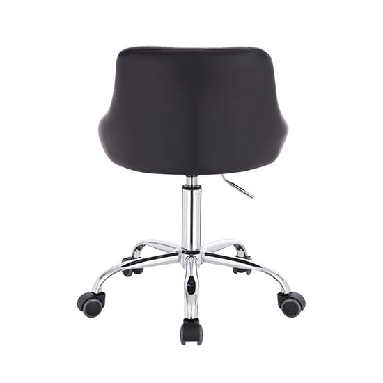 Vanity chair PU Leather Black Color - 5420136