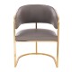 Elegant beauty chair Grey Gold-5470102
