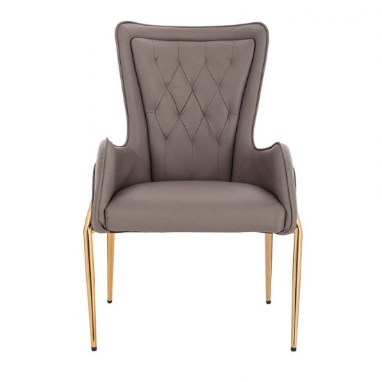 Elegant Stylish Chair Nappa Dark Grey-5470110
