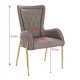 Elegant Stylish Chair Nappa Dark Grey-5470110
