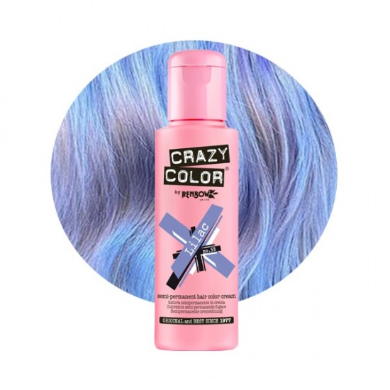 Crazy color ημιμόνιμη κρέμα-βαφή μαλλιών lilac no55 100ml - 9002245