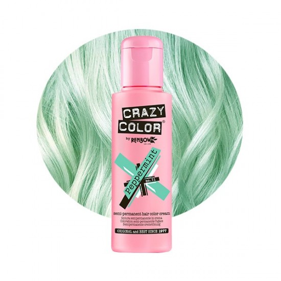 Crazy color ημιμόνιμη κρέμα-βαφή μαλλιών peppermint no71 100ml - 9002287