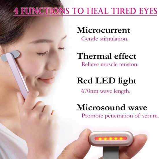  Facial Wand Skincare Tightening Machine 4 in 1 Pink-6970141