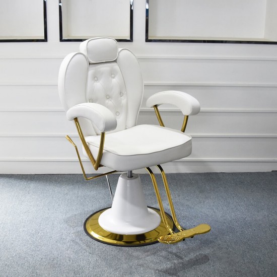 Privilege barber and hair salon chair Cream Gold-6991217