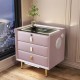 Smart bedside table Leather Passion Light Pink - 6900186