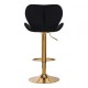Bar stool velvet QS-B15 Black - 0141185