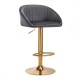 Bar stool velvet Gray - 0141189