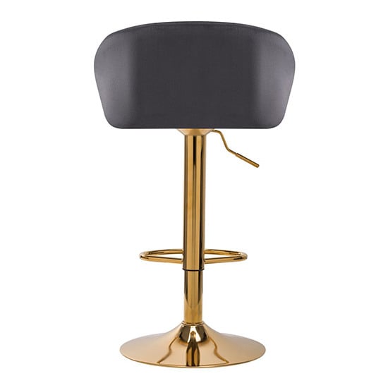 Bar stool velvet Gray - 0141189