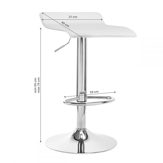 Bar stool QS-B08 White - 0141193