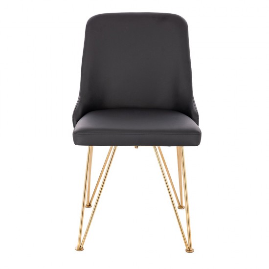 Luxury Chair Stainless Steel Black Gold-5470106