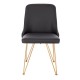 Luxury Chair Stainless Steel Black Gold-5470106