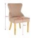 Luxury Chair French Velvet Lion King Light Brown Gold-5470228