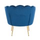 Shell Luxury Beauty Chair Velvet Mint Blue Gold-5470256
