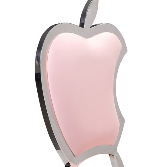 Forbidden Apple Luxury Chair Mirror Stainless Steel Baby Pink - 6920001