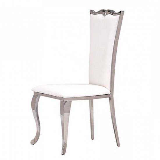 Luxury Chair Mirror Stainless Steel Angel wings Pure white - 6920011