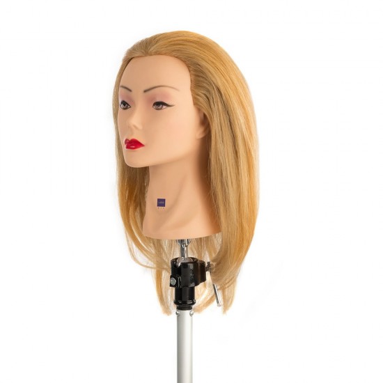 Labor Pro εκπαιδευτικό κεφάλι με φυσική τρίχα 40cm Medium-long Blonde I113-9510493
