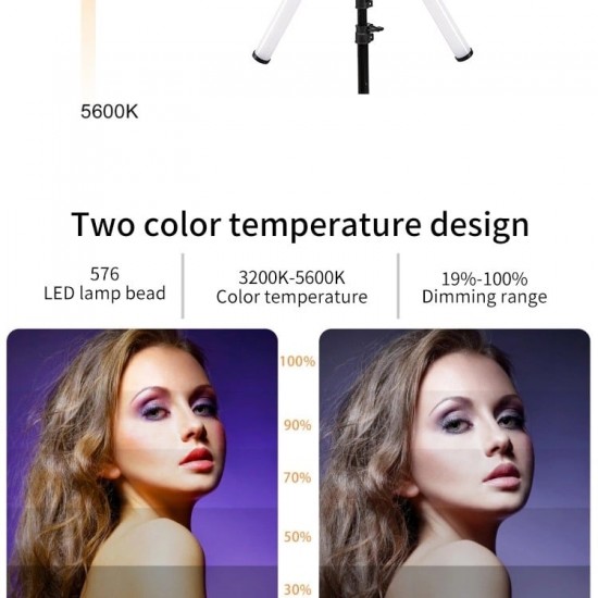 Makeup Led Light με 6 flexible tubes 36''-6600036