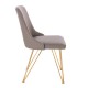 Luxury Chair Stainless Steel Grey Gold-5470107