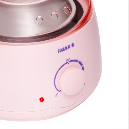 Επαγγελματική κεριέρα με κάδο 400ml ροζ (iwax 100) - 0147870