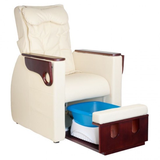 Ηλεκτρική Πολυθρόνα Pedicure Spa με massage και ρύθμιση πλάτης μπεζ - 0125979