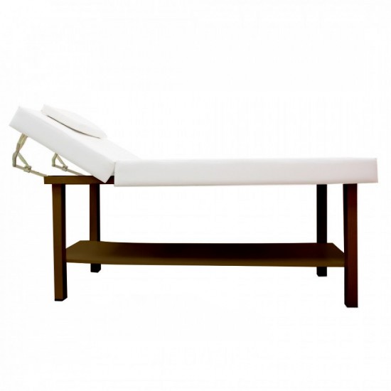 Premium Κρεβάτι μασάζ & αισθητικής Wooden White Extra Comfort-8600011