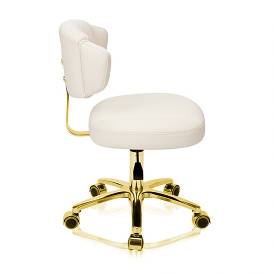 Privilege hair salon stool Cream Gold -6991207