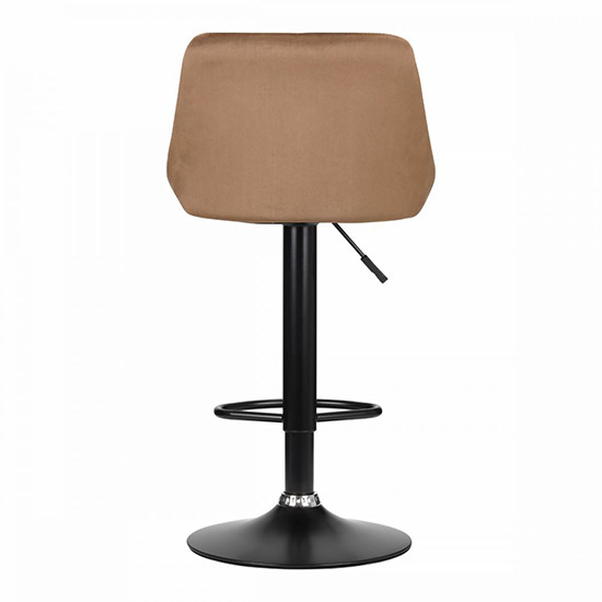Bar stool velvet HOKER BROWN - 0143507