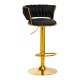 Bar stool B313a, black velvet-0147826